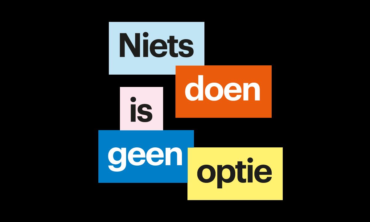 niets doen is geen optie logo