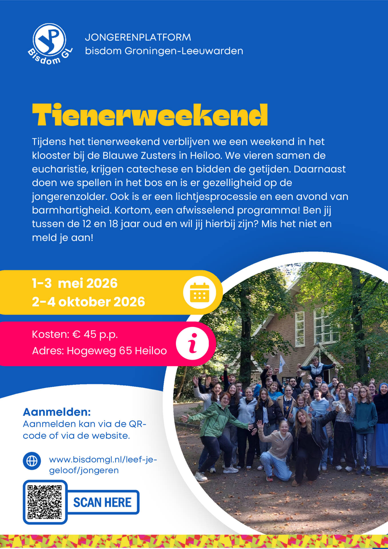 2026 03 13 tienerweekend flyer 2026