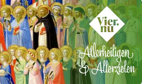 vier nu allerheiligen allerzielen banner